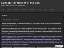 Tablet Screenshot of londonhairdresseroftheyear.com